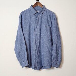 Bruno Magli Men's Long Sleeve Button-Down Shirt Size XL